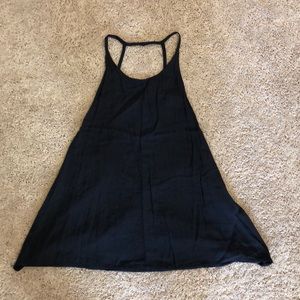 Silence + Noise Black Backless Shirt